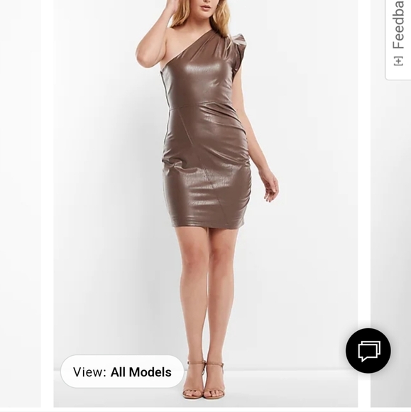 EXPRESS FAUX LEATHER DRESS BNWT - Picture 3 of 6